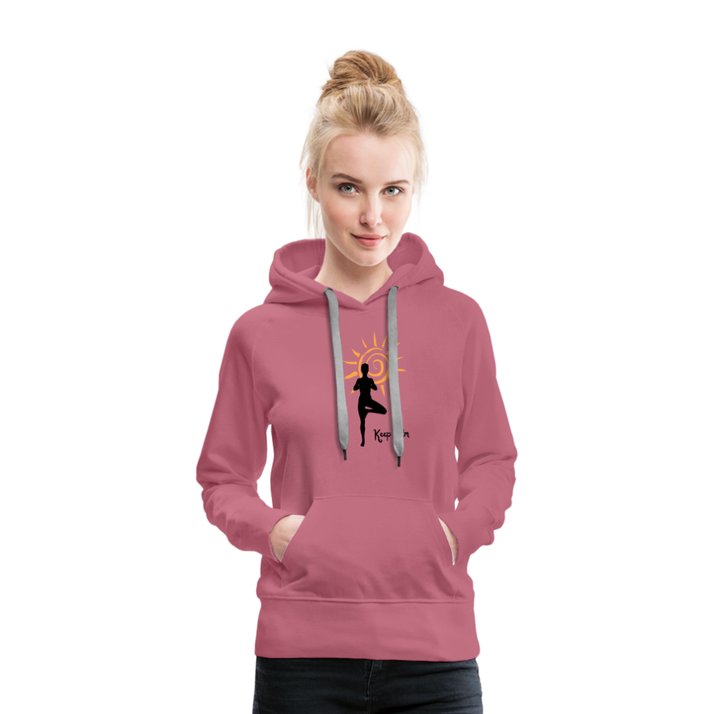 Frauen Premium Hoodie - Keep calm - Malve