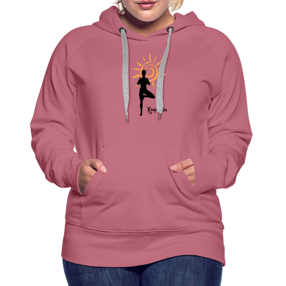 Frauen Premium Hoodie - Keep calm - Malve