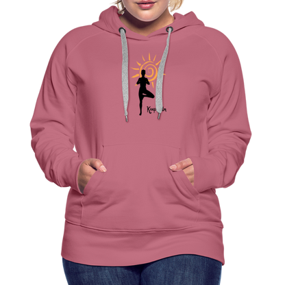 Frauen Premium Hoodie - Keep calm - Malve