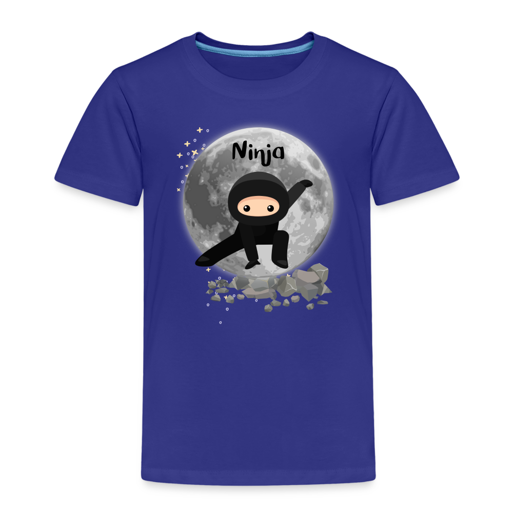 Kinder Premium T-Shirt - Ninja Mond - Königsblau