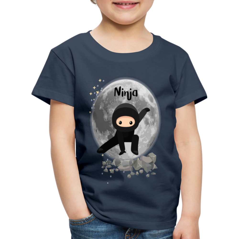 Kinder Premium T-Shirt - Ninja Mond - Navy