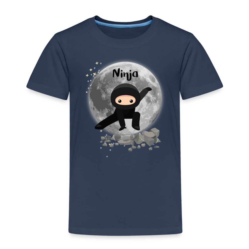 Kinder Premium T-Shirt - Ninja Mond - Navy