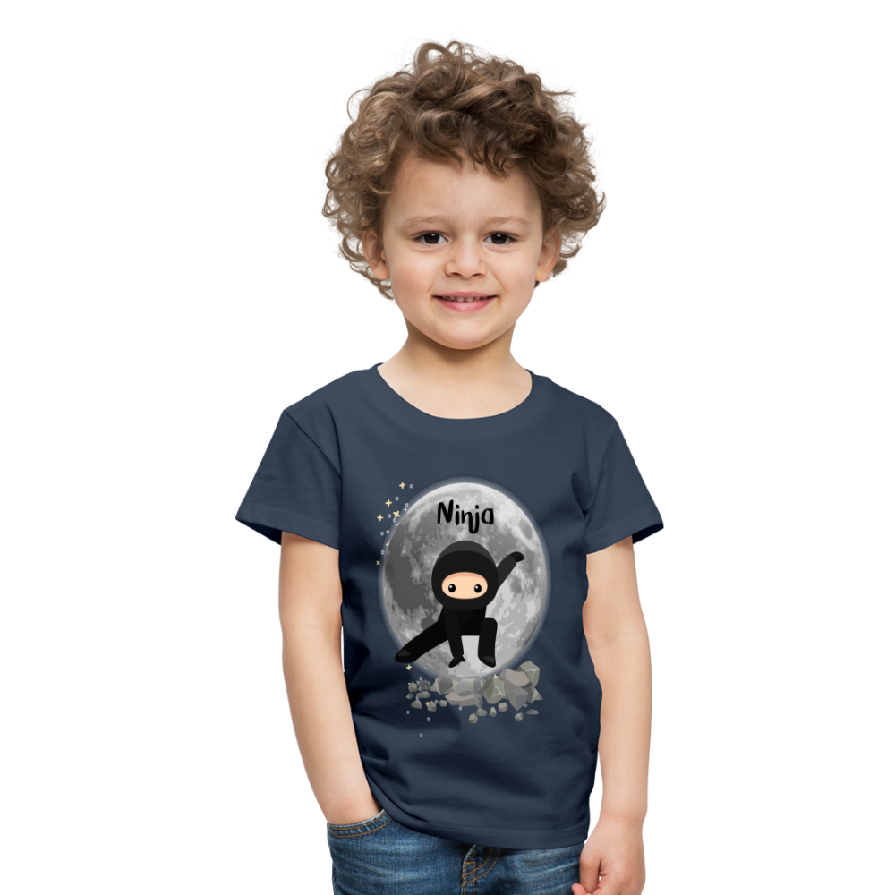 Kinder Premium T-Shirt - Ninja Mond - Navy