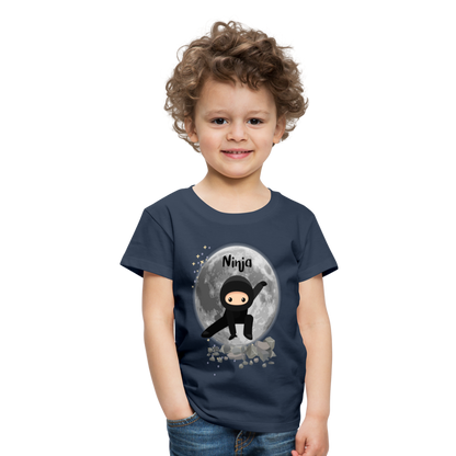 Kinder Premium T-Shirt - Ninja Mond - Navy