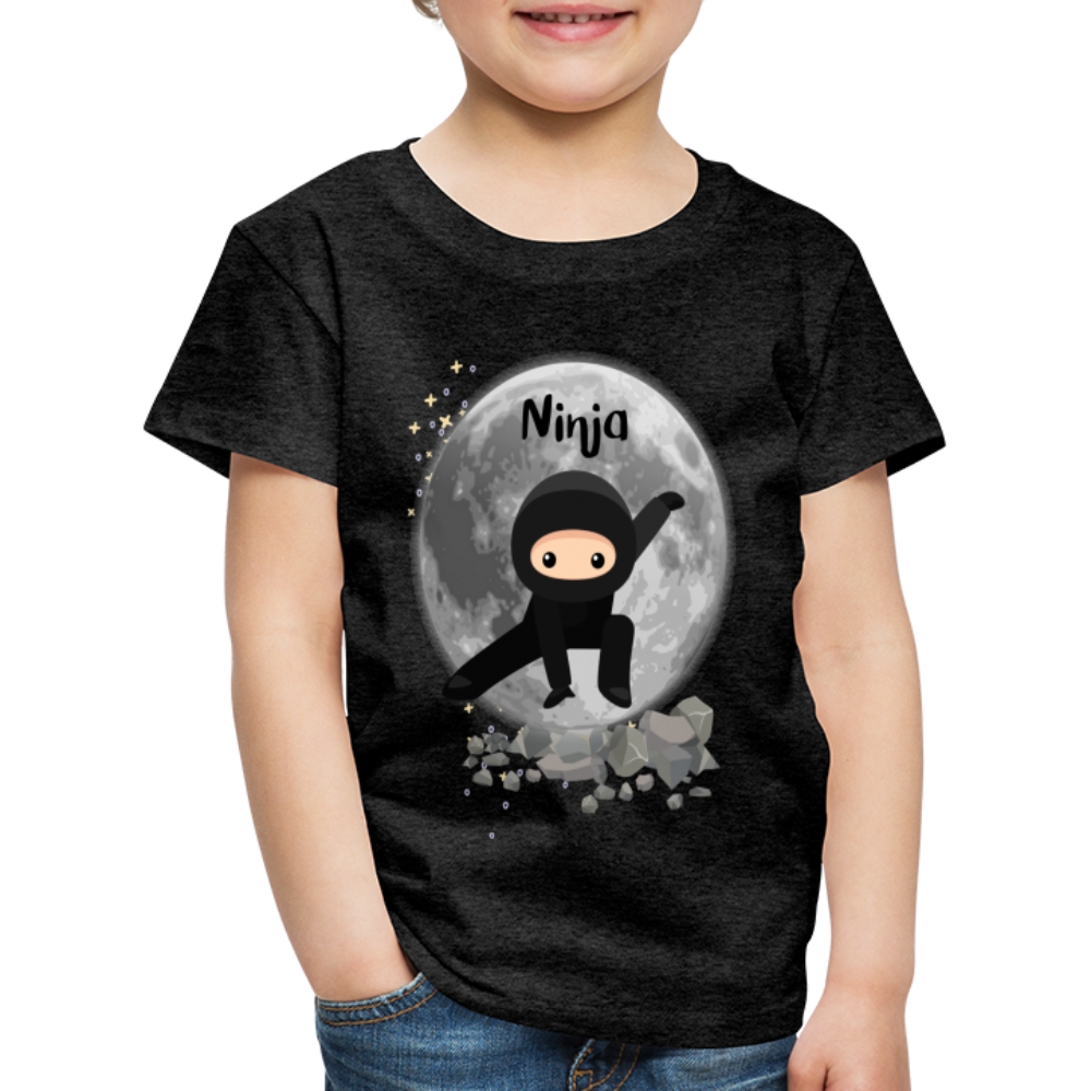 Kinder Premium T-Shirt - Ninja Mond - Anthrazit