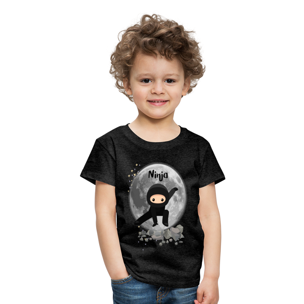 Kinder Premium T-Shirt - Ninja Mond - Anthrazit