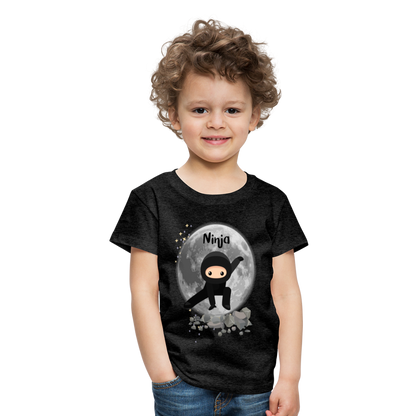 Kinder Premium T-Shirt - Ninja Mond - Anthrazit