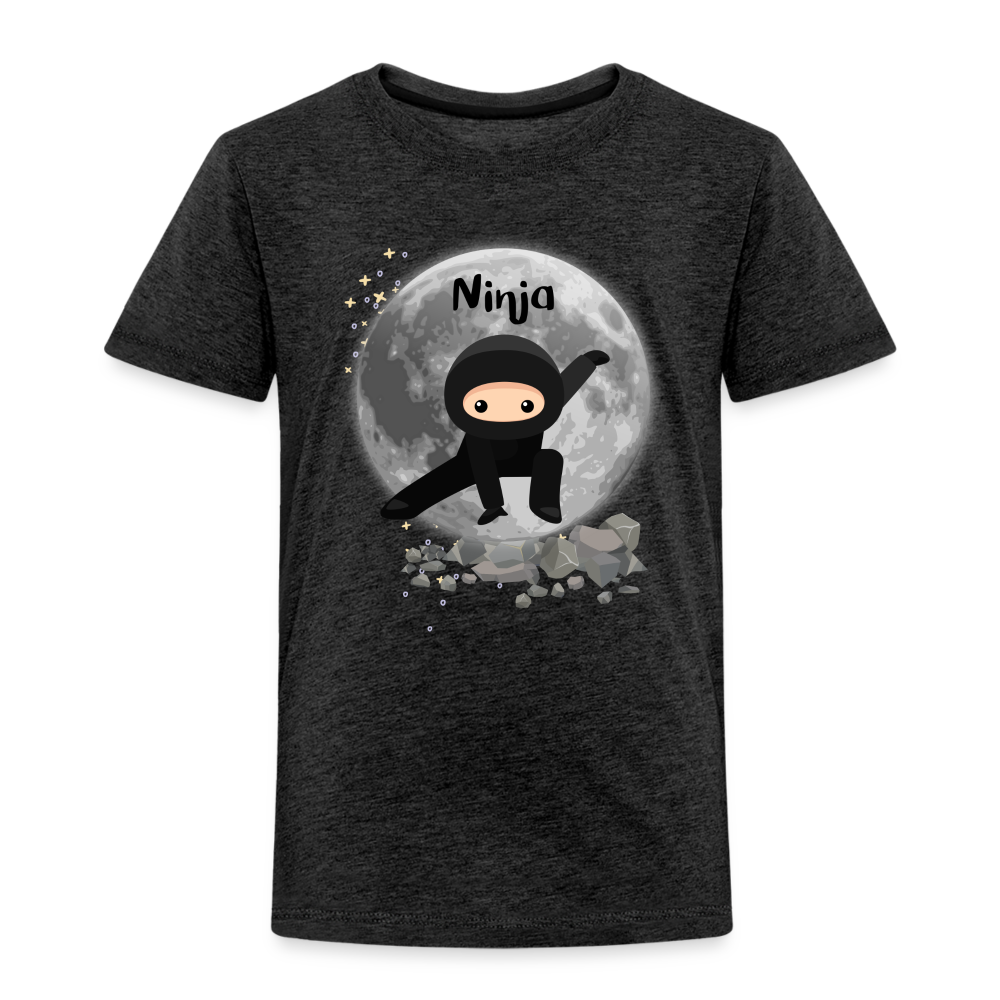 Kinder Premium T-Shirt - Ninja Mond - Anthrazit