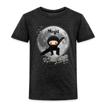 Kinder Premium T-Shirt - Ninja Mond - Anthrazit