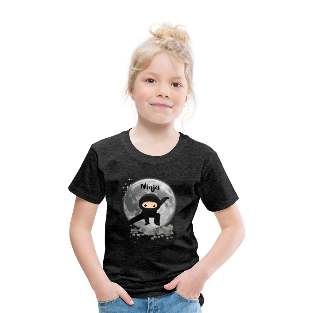 Kinder Premium T-Shirt - Ninja Mond - Anthrazit