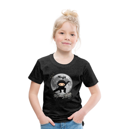 Kinder Premium T-Shirt - Ninja Mond - Anthrazit