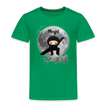 Kinder Premium T-Shirt - Ninja Mond - Kelly Green