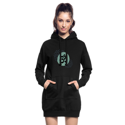 Hoodie-Kleid - Om - Schwarz