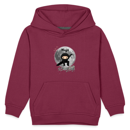 Kinder Premium Hoodie - Ninja Mond - Bordeaux