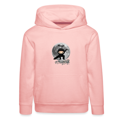 Kinder Premium Hoodie - Ninja Mond - Kristallrosa