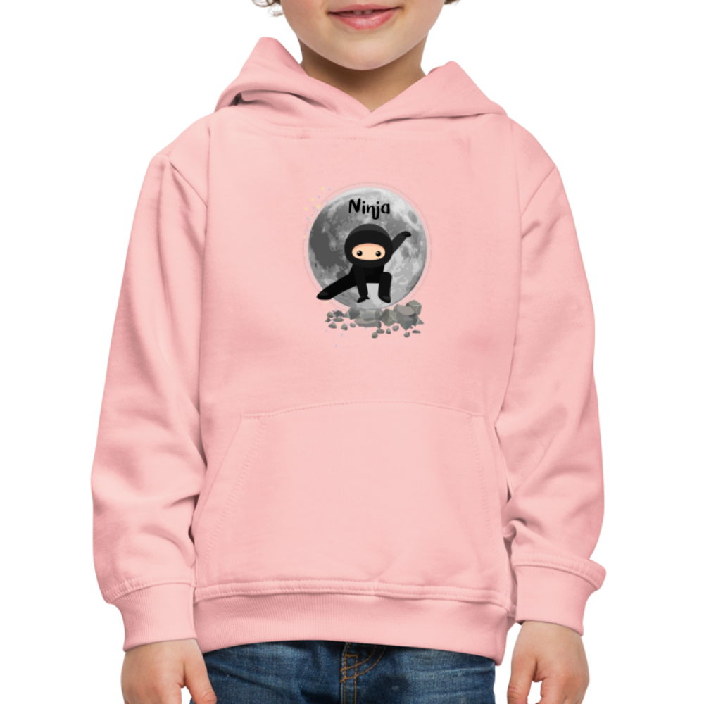 Kinder Premium Hoodie - Ninja Mond - Kristallrosa