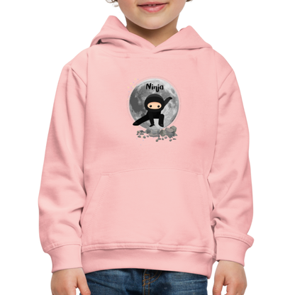 Kinder Premium Hoodie - Ninja Mond - Kristallrosa