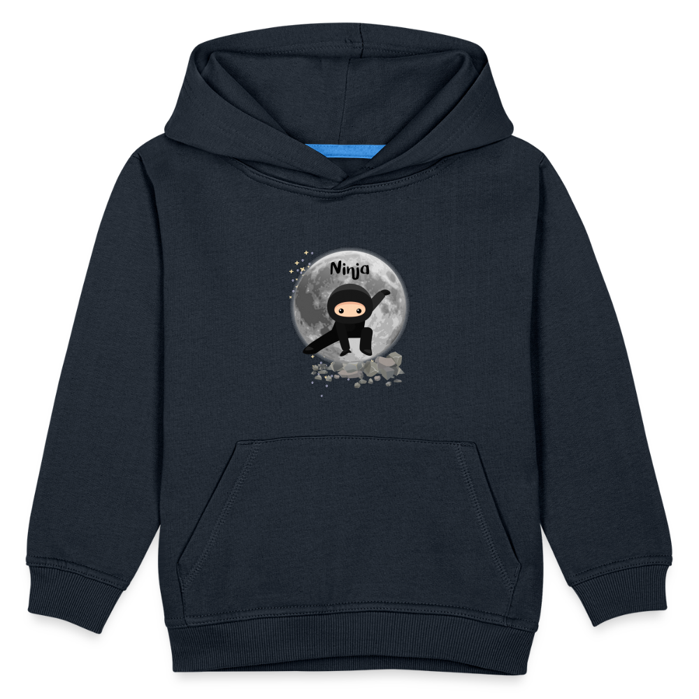 Kinder Premium Hoodie - Ninja Mond - Navy