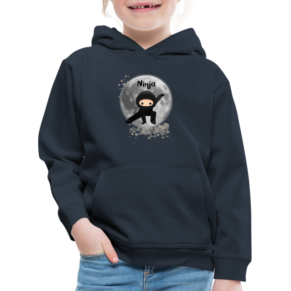 Kinder Premium Hoodie - Ninja Mond - Navy