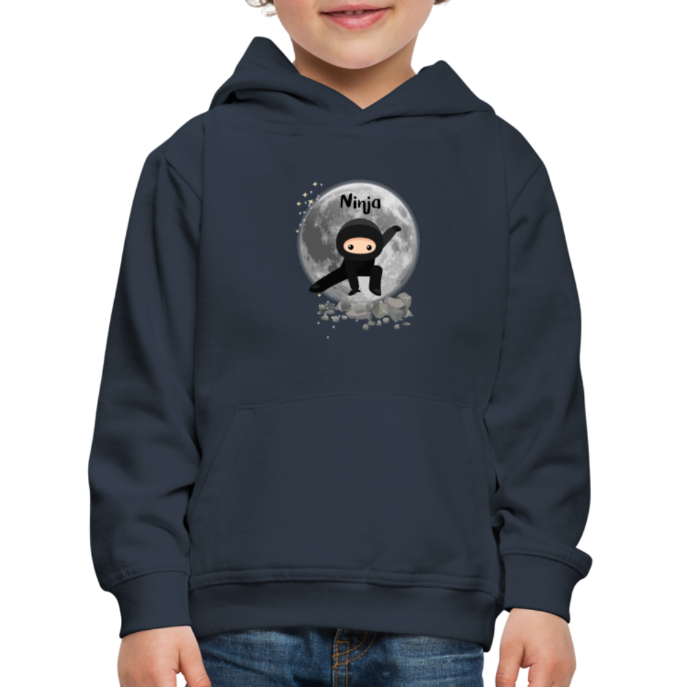 Kinder Premium Hoodie - Ninja Mond - Navy