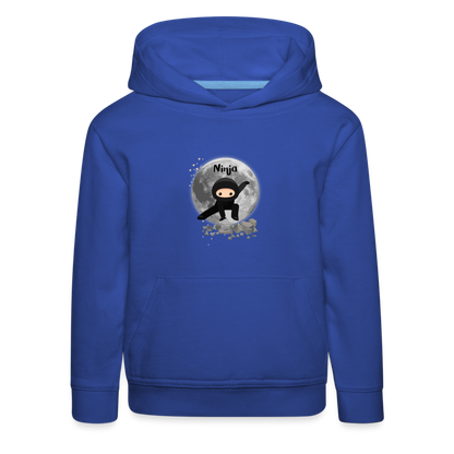 Kinder Premium Hoodie - Ninja Mond - Royalblau