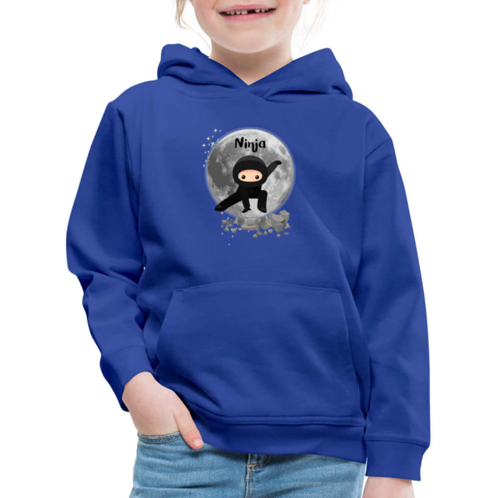 Kinder Premium Hoodie - Ninja Mond - Royalblau