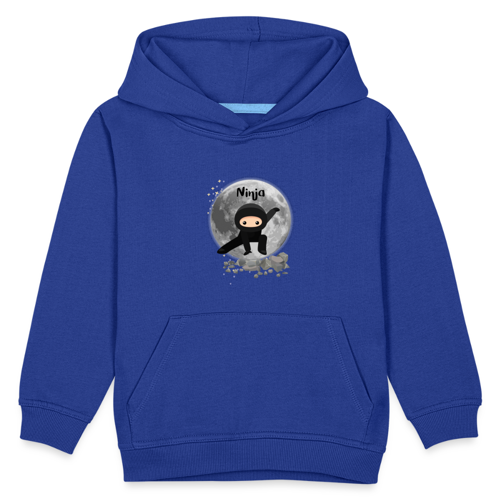 Kinder Premium Hoodie - Ninja Mond - Royalblau