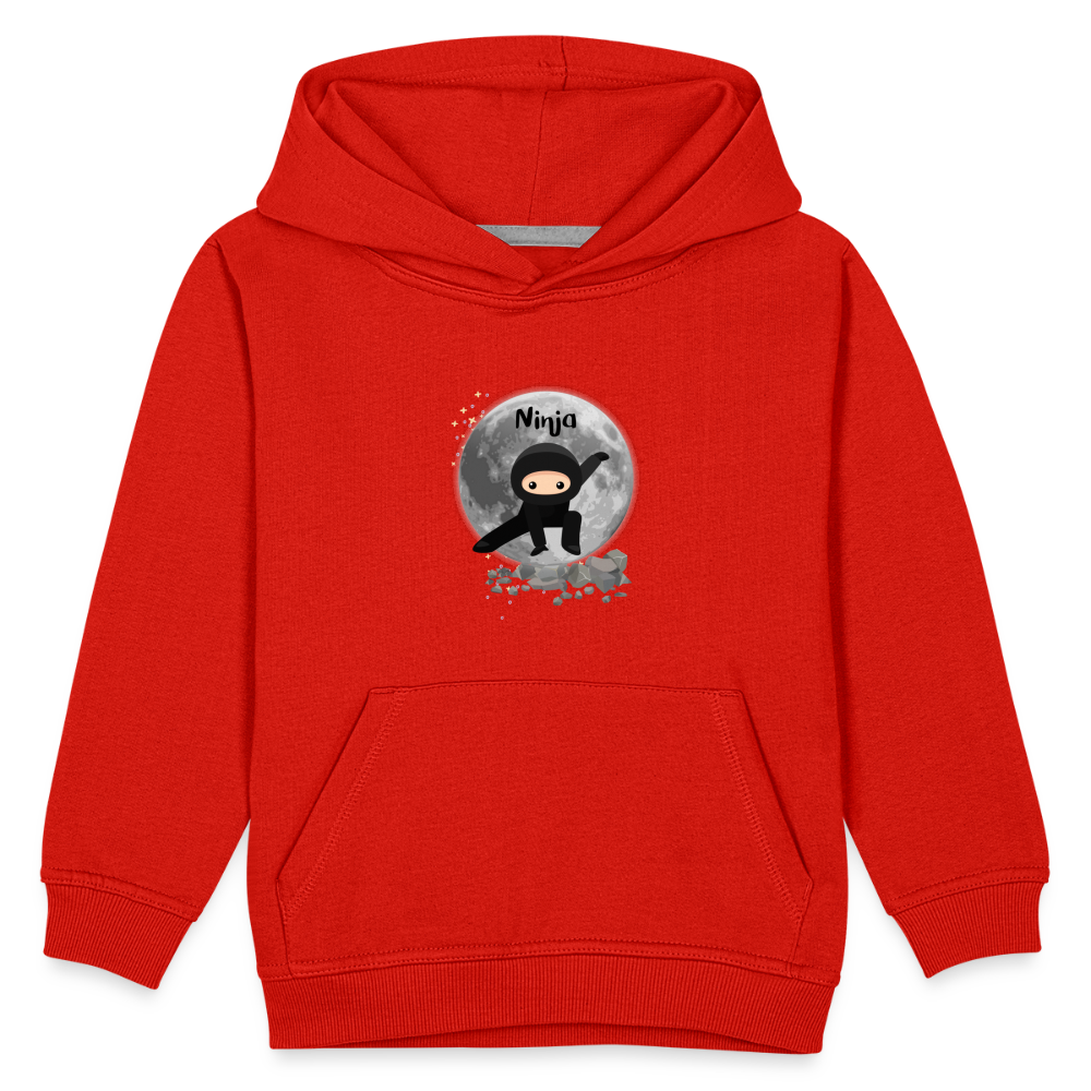 Kinder Premium Hoodie - Ninja Mond - Rot