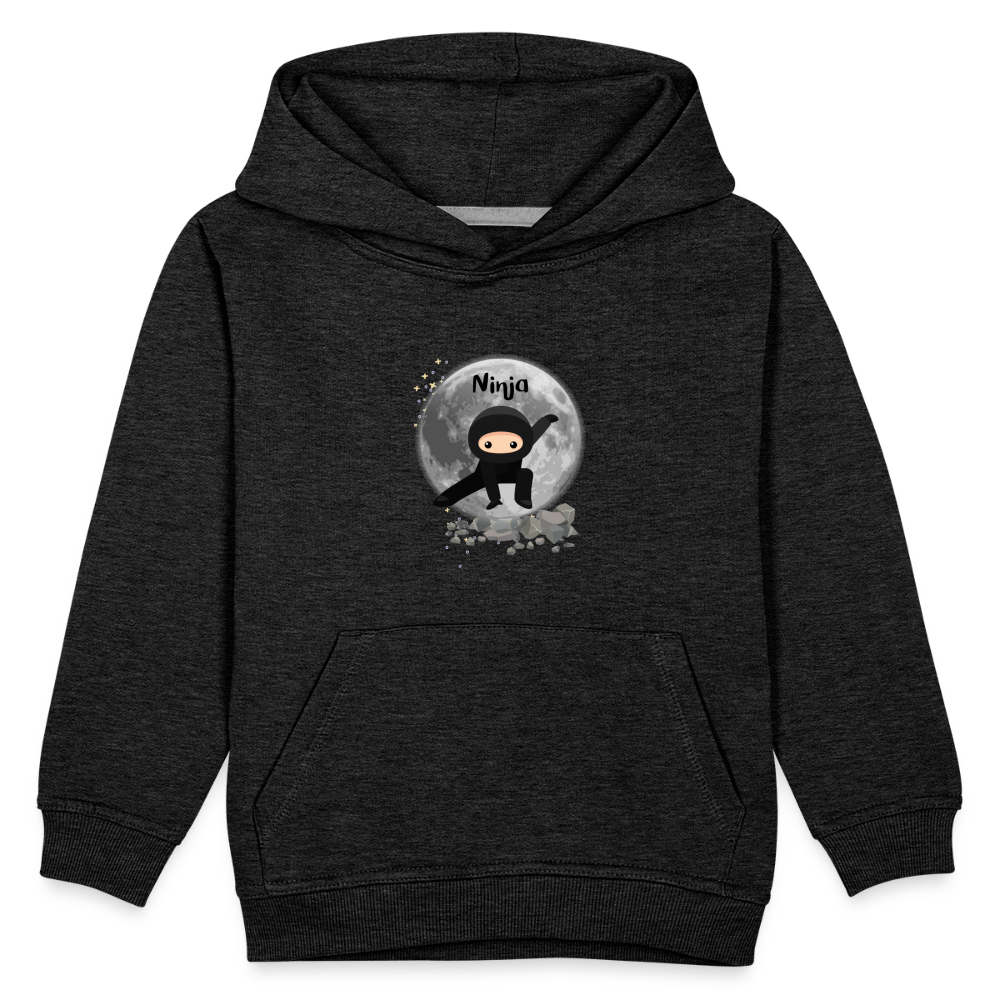 Kinder Premium Hoodie - Ninja Mond - Anthrazit