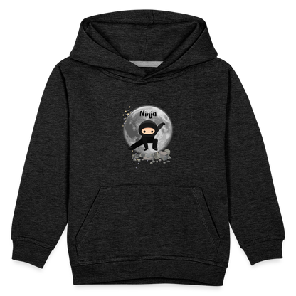 Kinder Premium Hoodie - Ninja Mond - Anthrazit