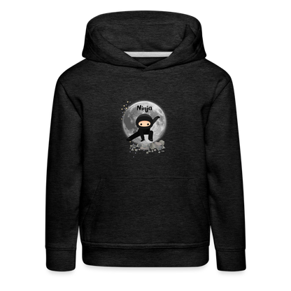 Kinder Premium Hoodie - Ninja Mond - Anthrazit