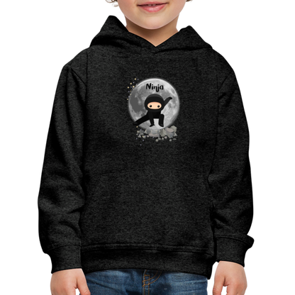 Kinder Premium Hoodie - Ninja Mond - Anthrazit