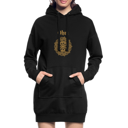 Hoodie-Kleid - Om - Schwarz