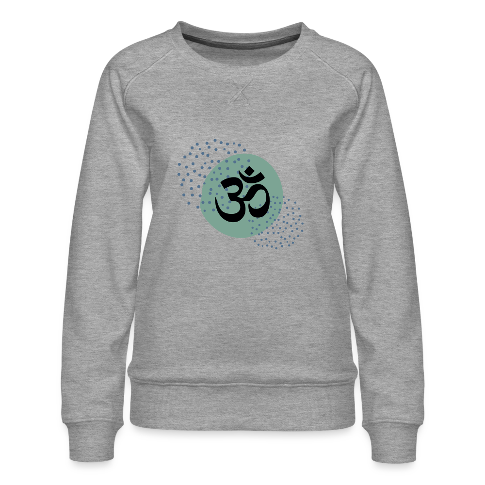 Frauen Premium Pullover - Om - Grau meliert