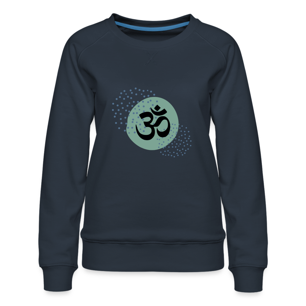 Frauen Premium Pullover - Om - Navy