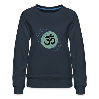 Frauen Premium Pullover - Om - Navy