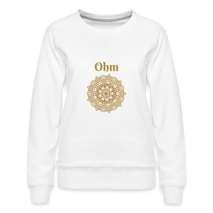 Frauen Premium Pullover - Ohm - weiß