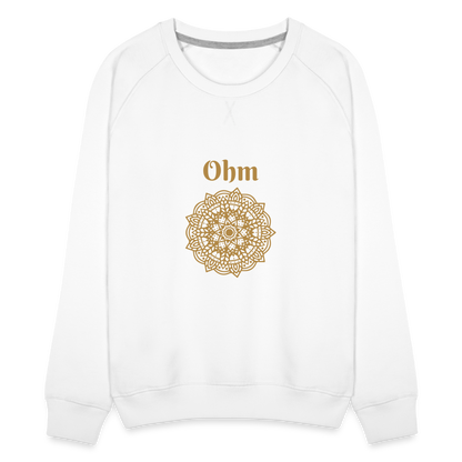 Frauen Premium Pullover - Ohm - weiß