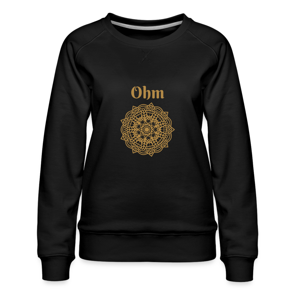 Frauen Premium Pullover - Ohm - Schwarz