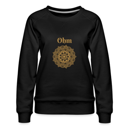 Frauen Premium Pullover - Ohm - Schwarz