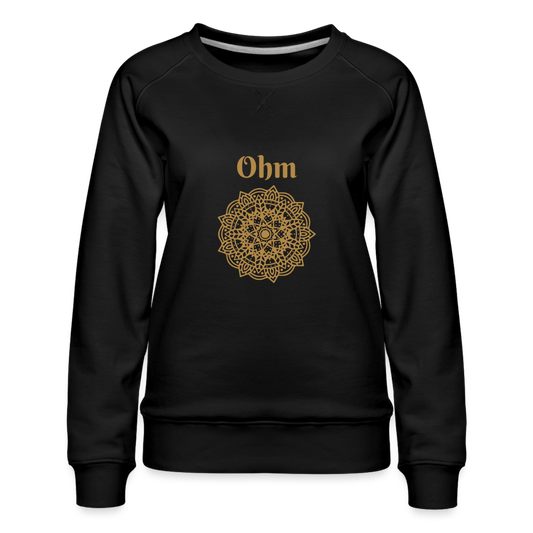 Frauen Premium Pullover - Ohm - Schwarz