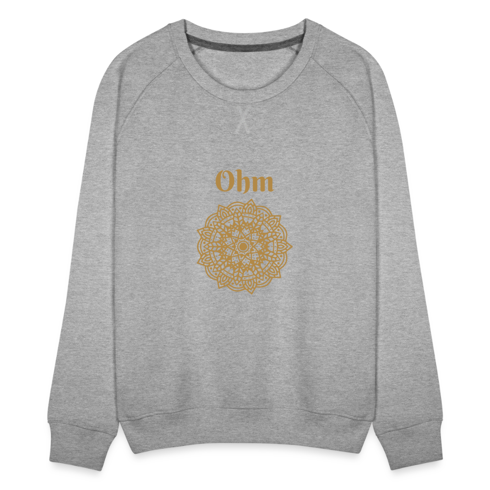 Frauen Premium Pullover - Ohm - Grau meliert