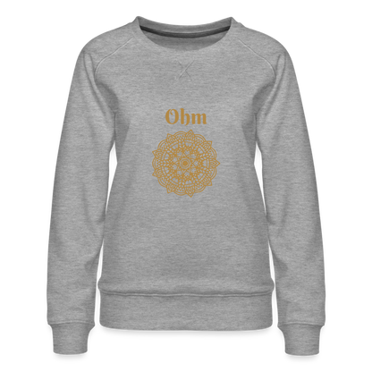 Frauen Premium Pullover - Ohm - Grau meliert