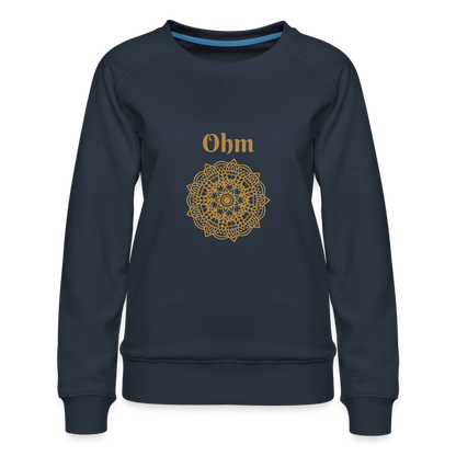 Frauen Premium Pullover - Ohm - Navy