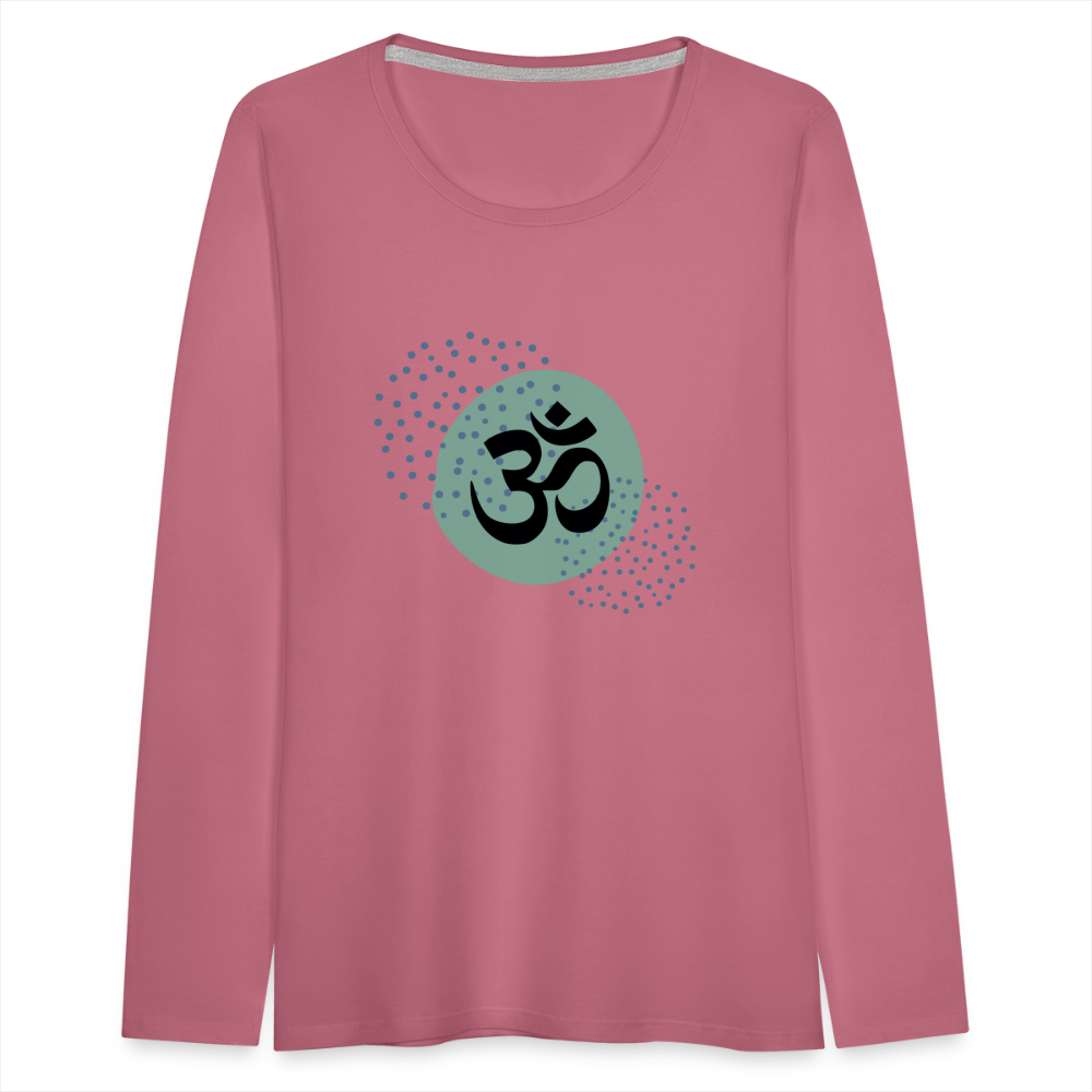 Frauen Premium Langarmshirt - Om - Malve