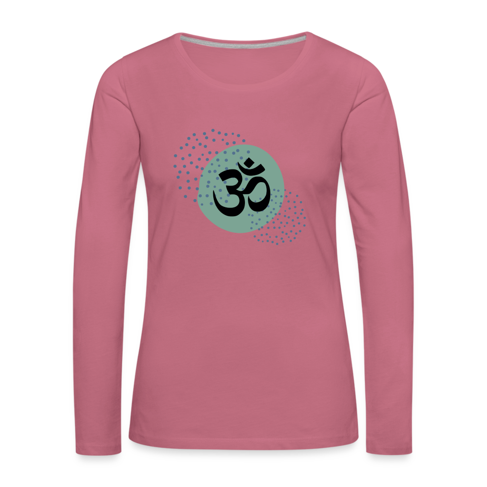 Frauen Premium Langarmshirt - Om - Malve