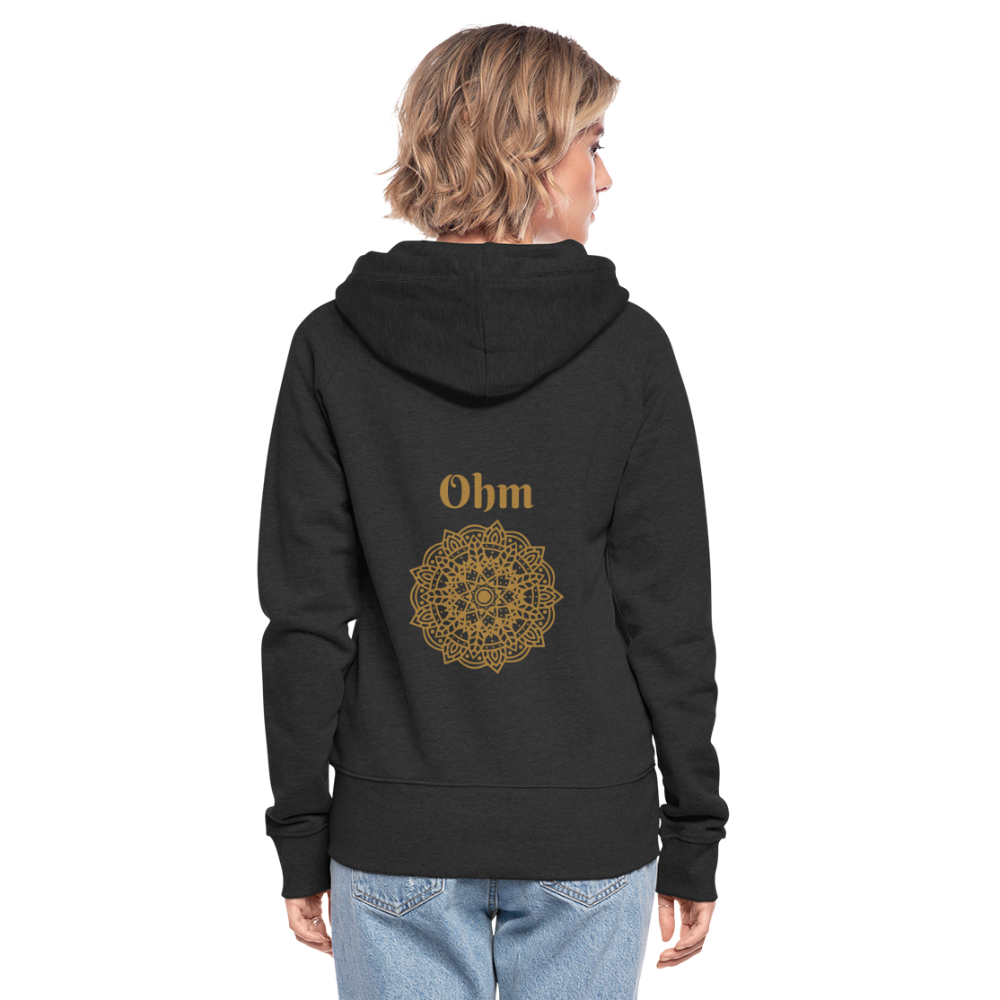 Frauen Premium Kapuzenjacke - Ohm - Schwarz