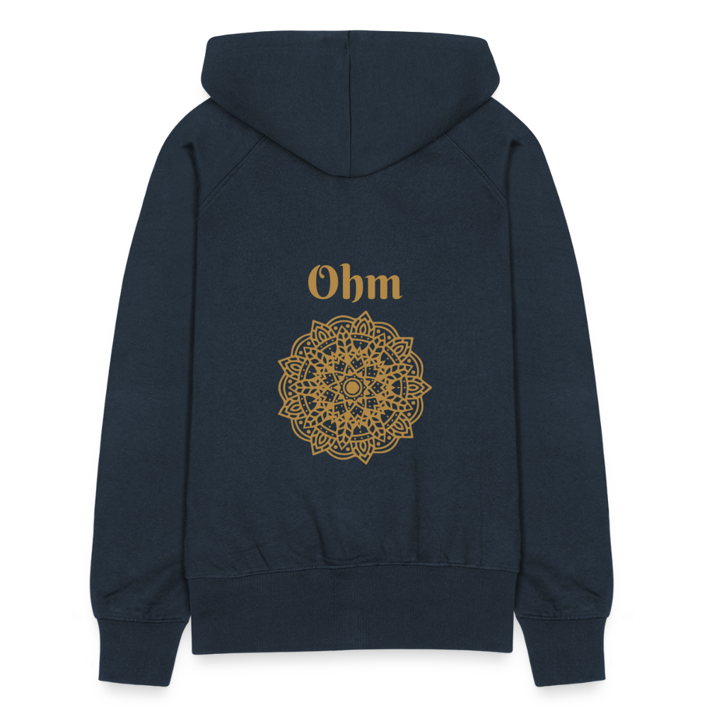 Frauen Premium Kapuzenjacke - Ohm - Navy