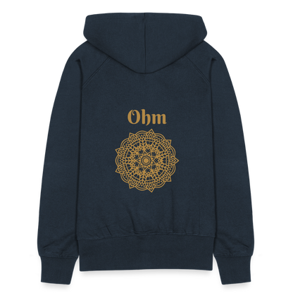 Frauen Premium Kapuzenjacke - Ohm - Navy