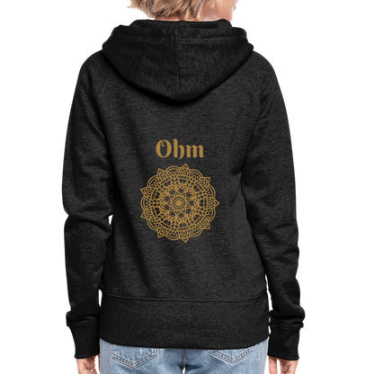 Frauen Premium Kapuzenjacke - Ohm - Anthrazit